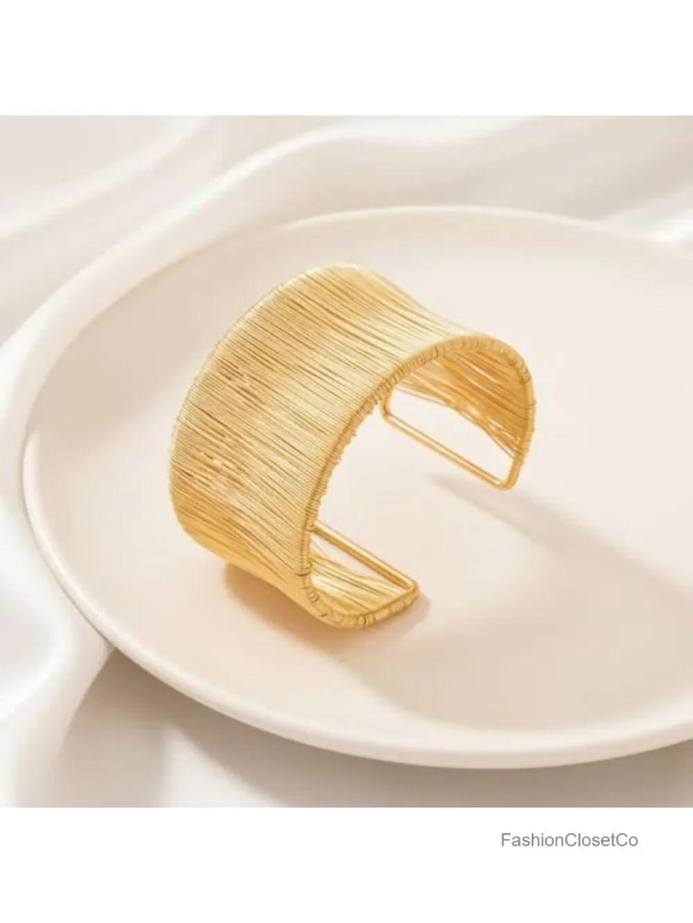 Minimalist Wide Wire Cuff Bracelet Adjustable Open Bangle Boho Statement Jewelry